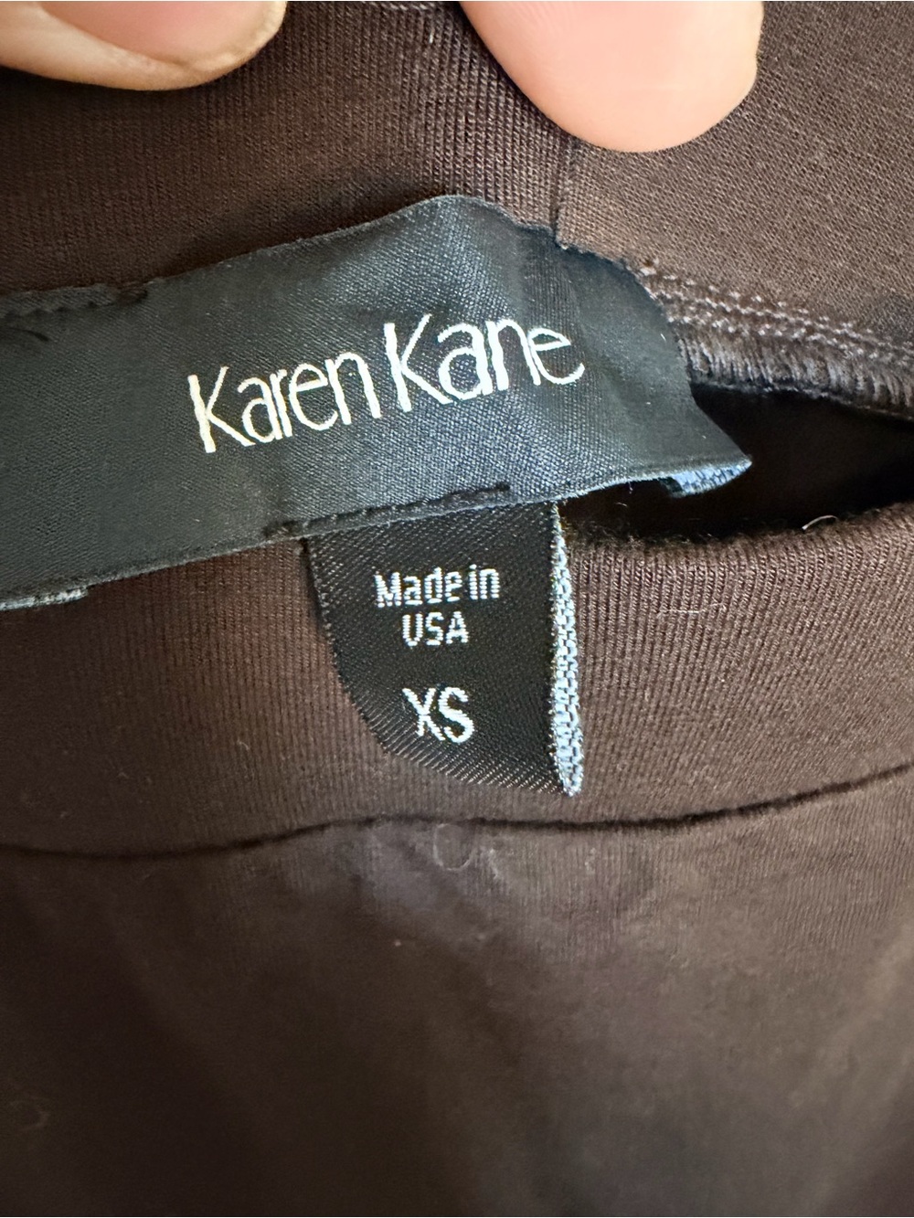 Karen Kane Chocolate Brown Midi A-Line Skirt - Picture 3 of 3